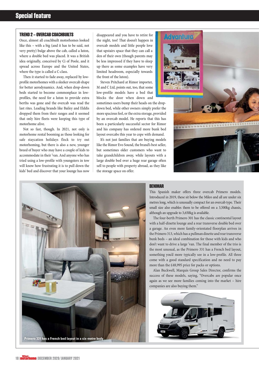 What Motorhome magazine Preview Pages