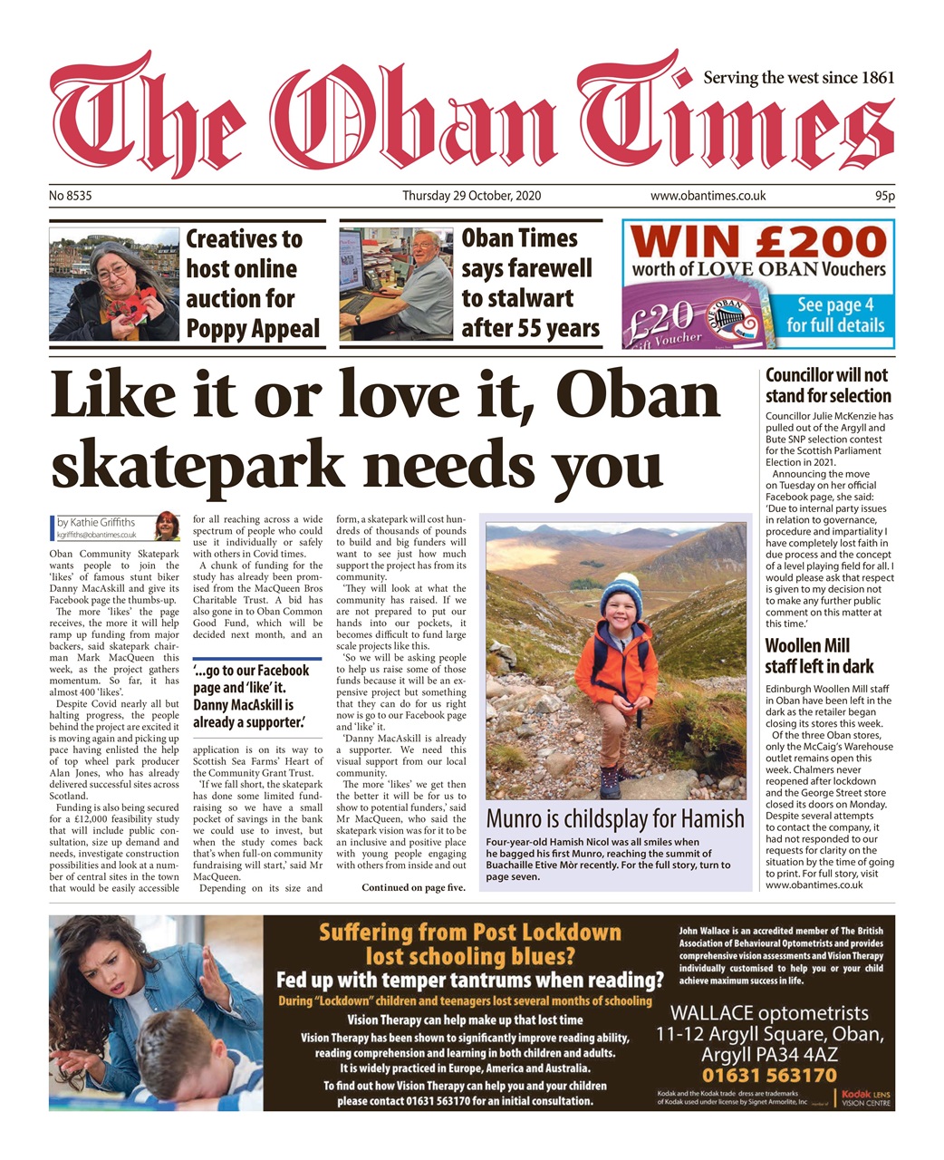 The Oban Times & Lochaber Times Preview Pages