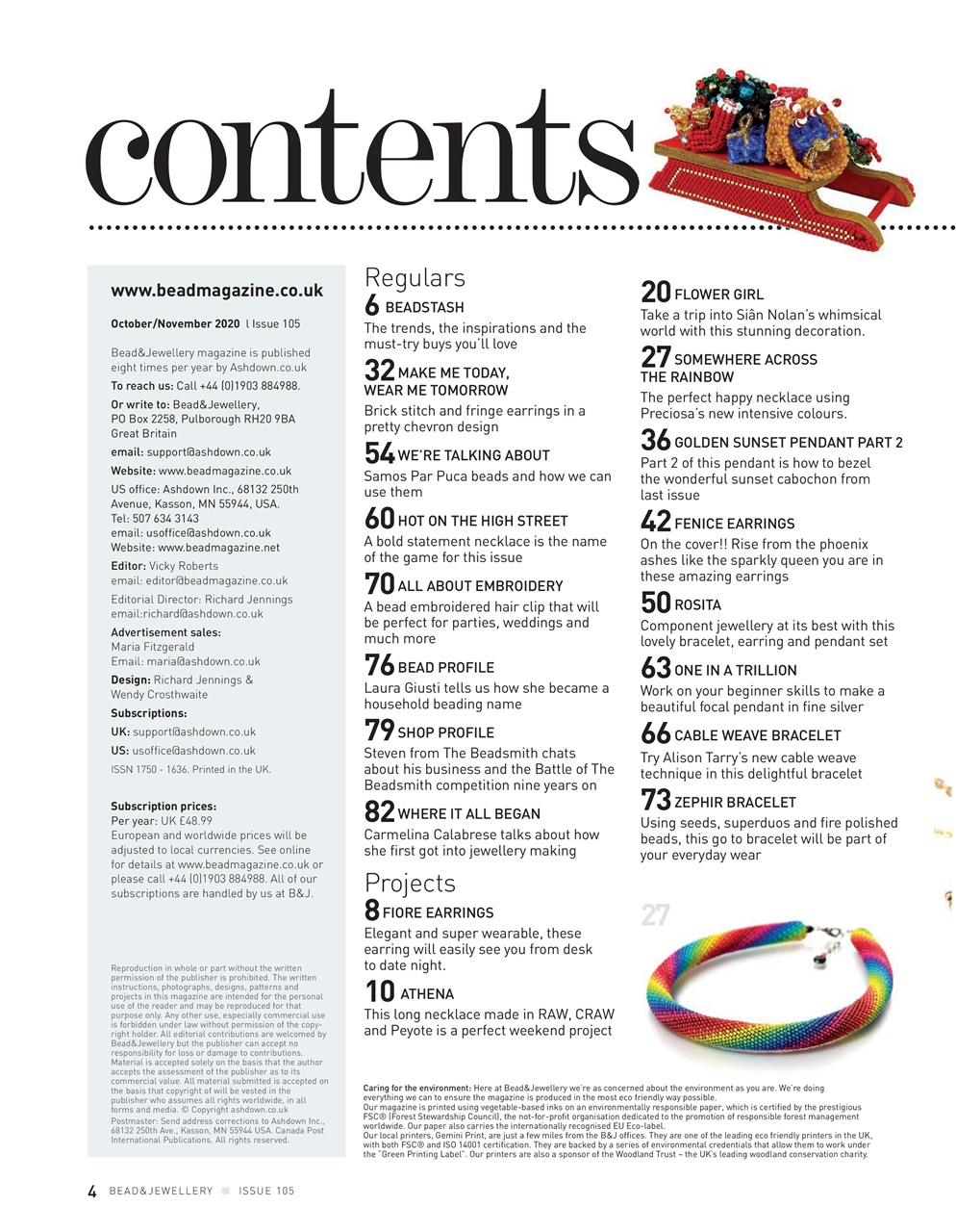 Bead & Jewellery Magazine Preview Pages