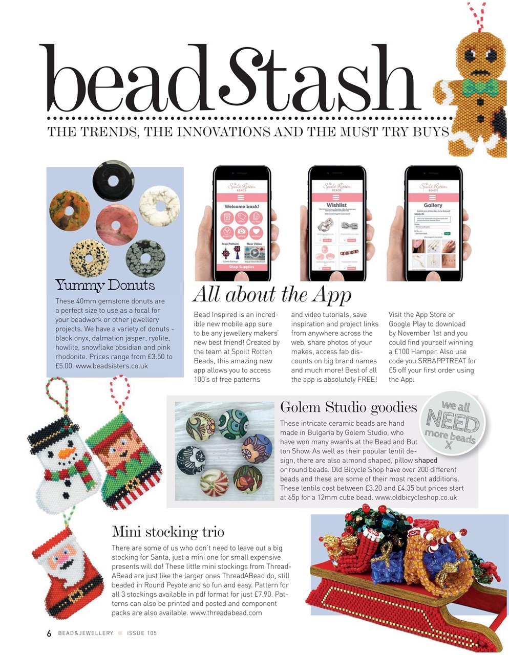 Bead & Jewellery Magazine Preview Pages