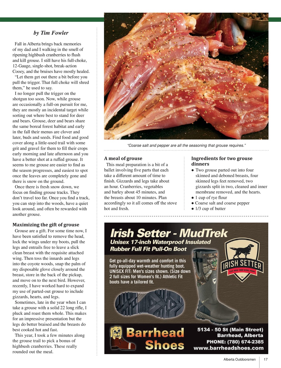 Alberta Outdoors Preview Pages
