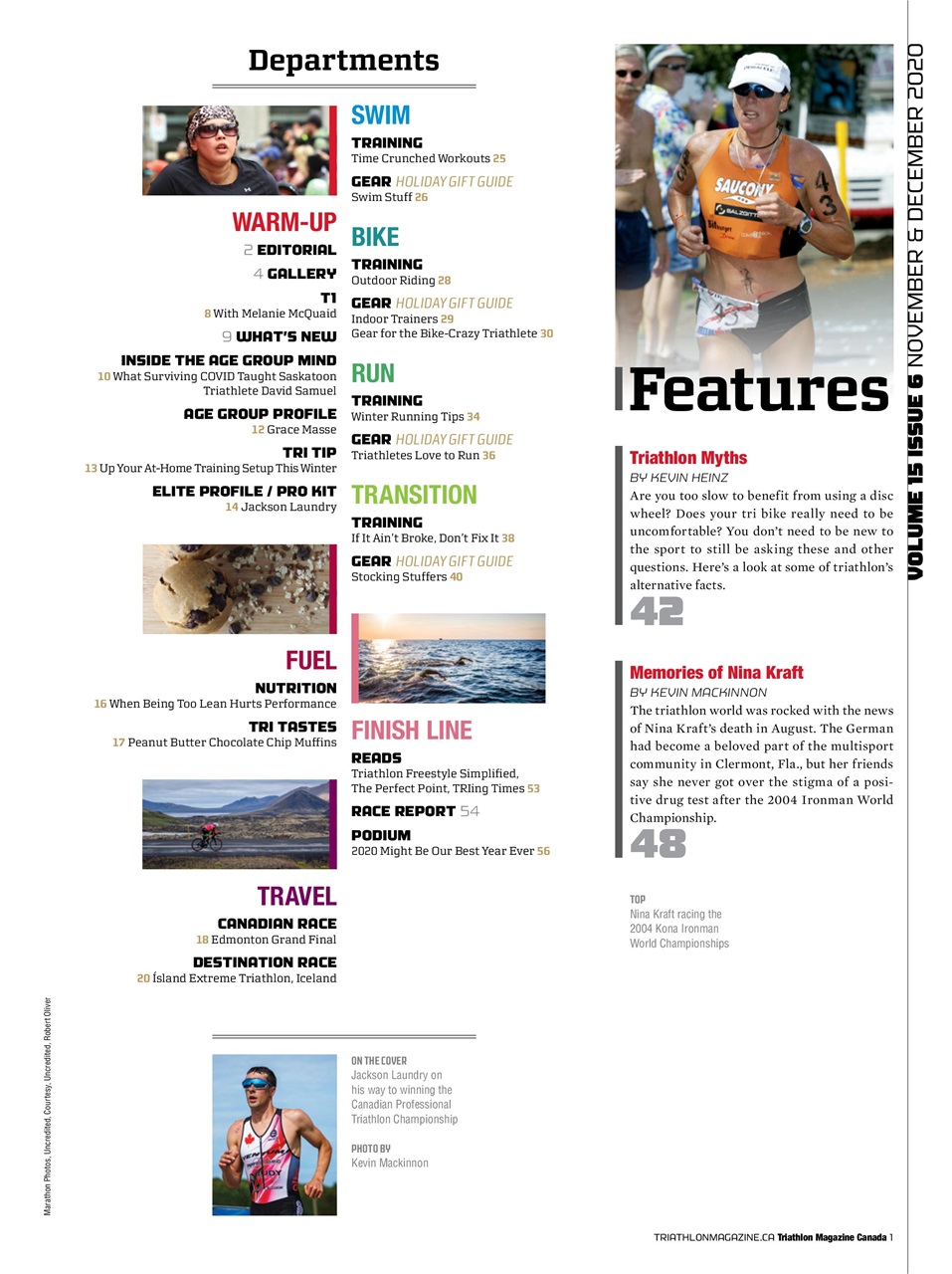 Triathlon Magazine Canada Preview Pages