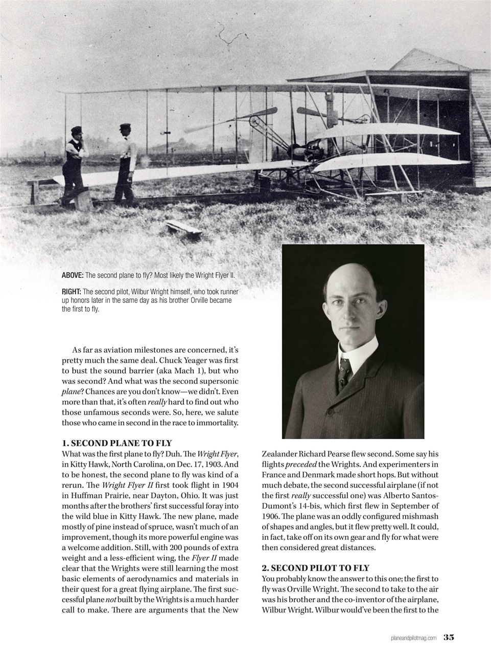 Plane & Pilot Preview Pages