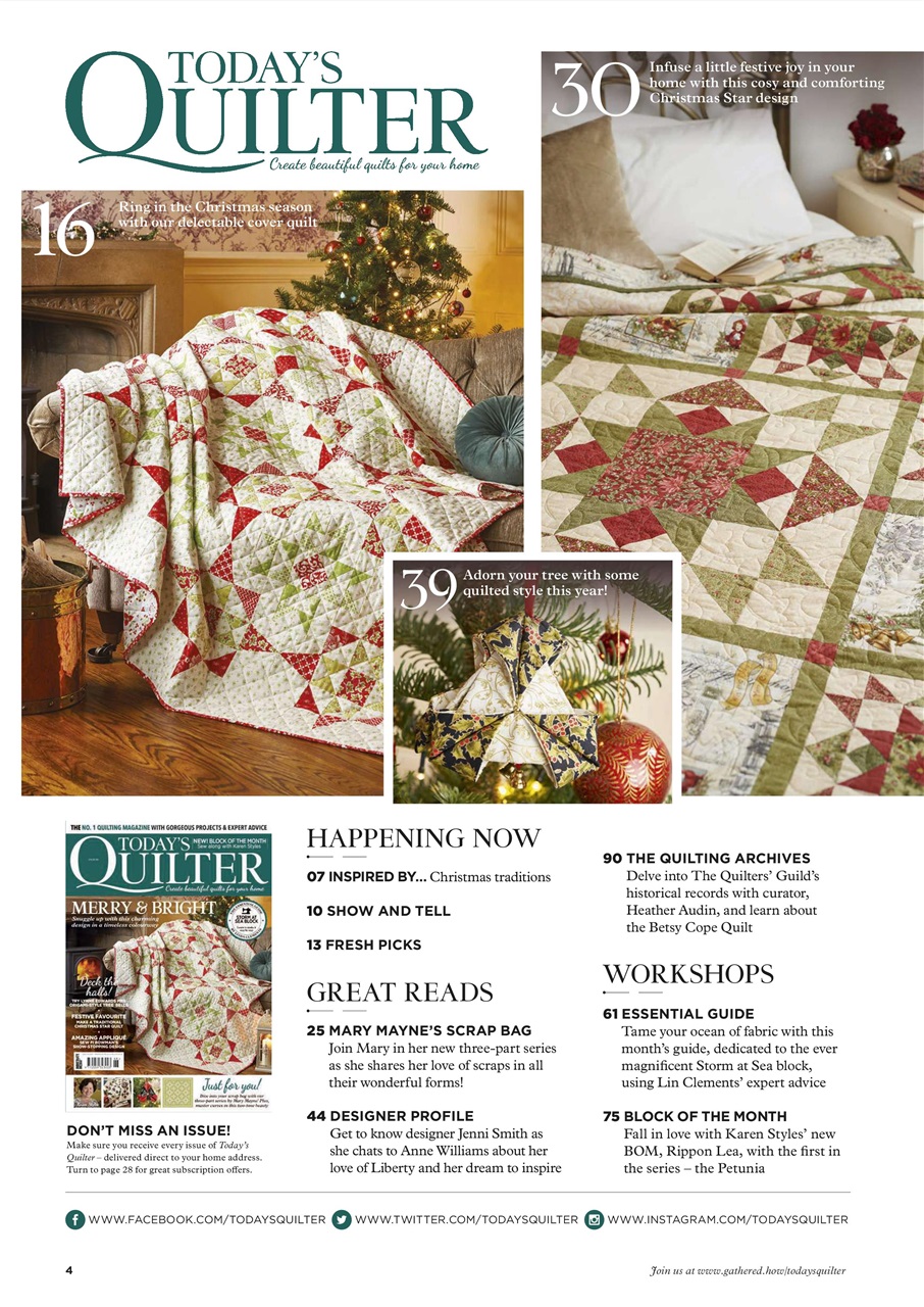 Today’s Quilter Preview Pages