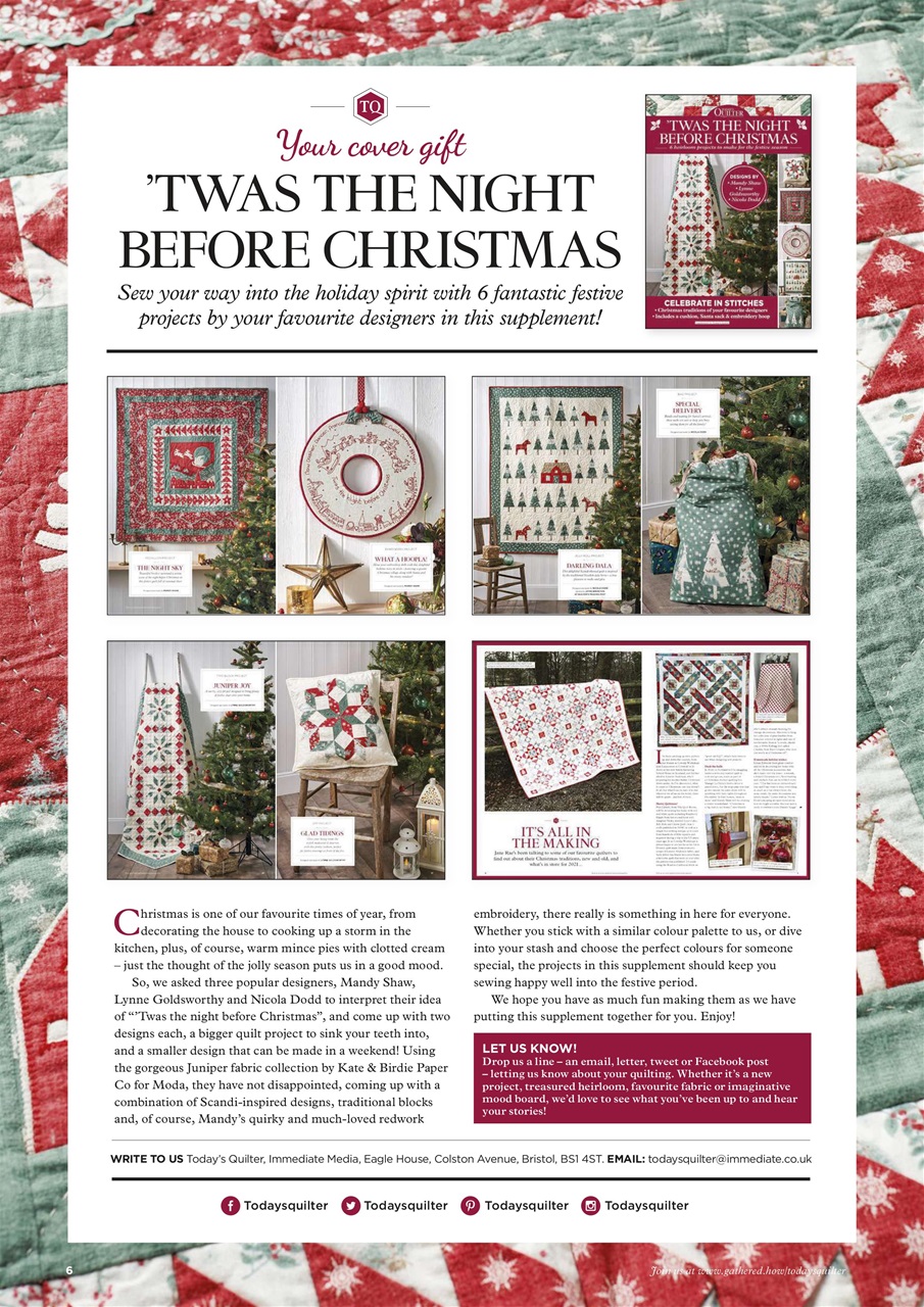 Today’s Quilter Preview Pages