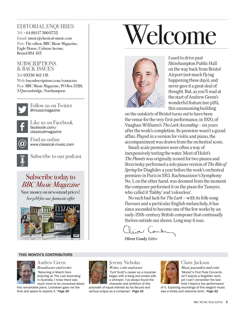 BBC Music Magazine Preview Pages