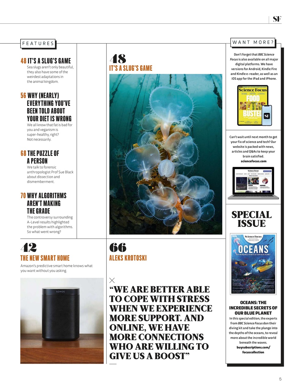 BBC Science Focus Magazine Preview Pages