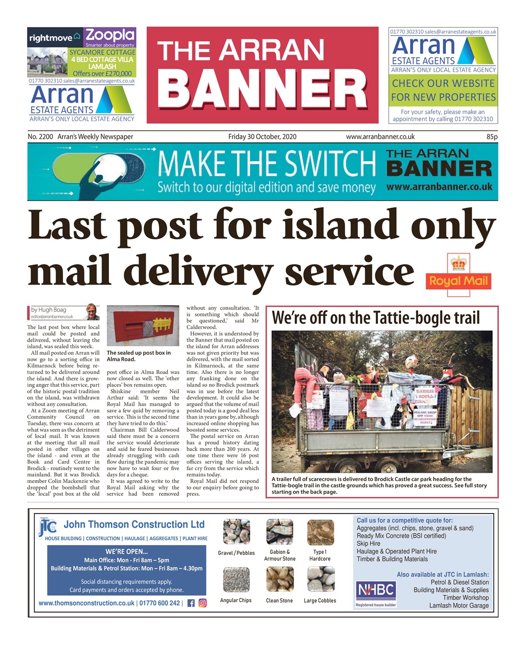 Arran Banner Preview Pages