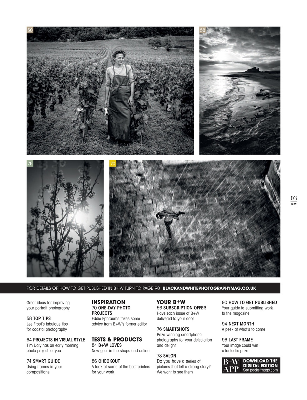 Black+White Photography Preview Pages