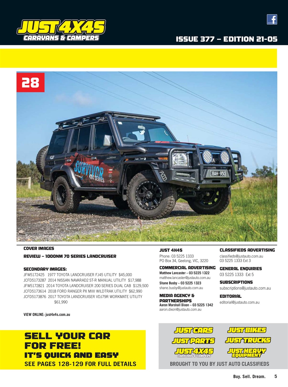 JUST 4X4S Preview Pages
