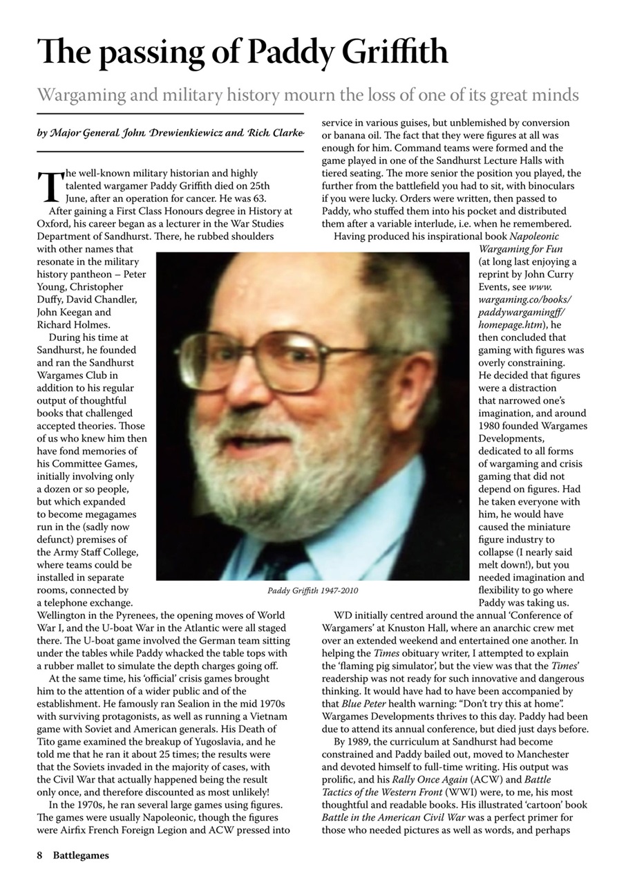 Miniature Wargames Preview Pages