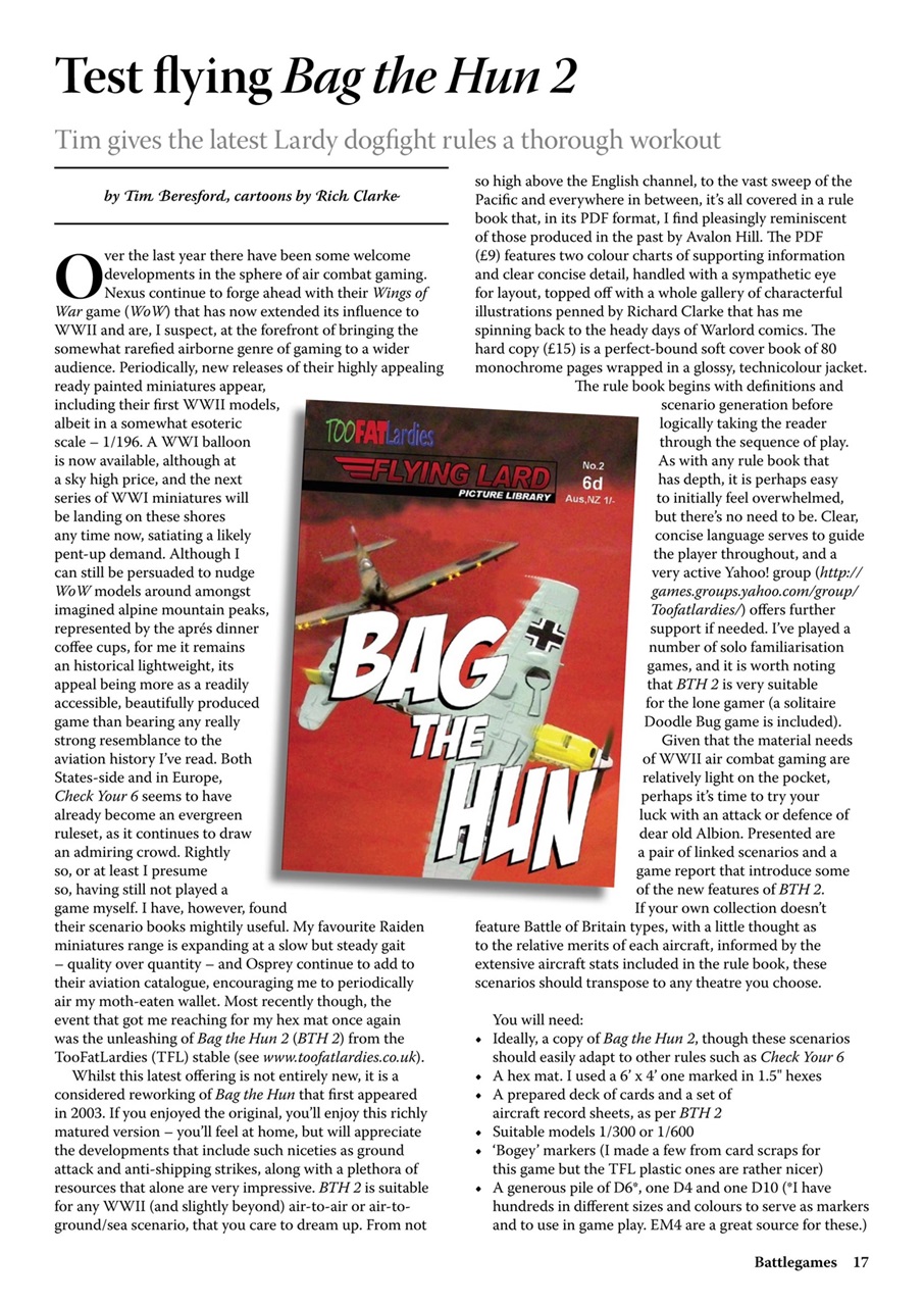 Miniature Wargames Preview Pages