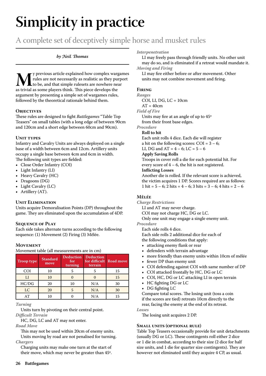 Miniature Wargames Preview Pages