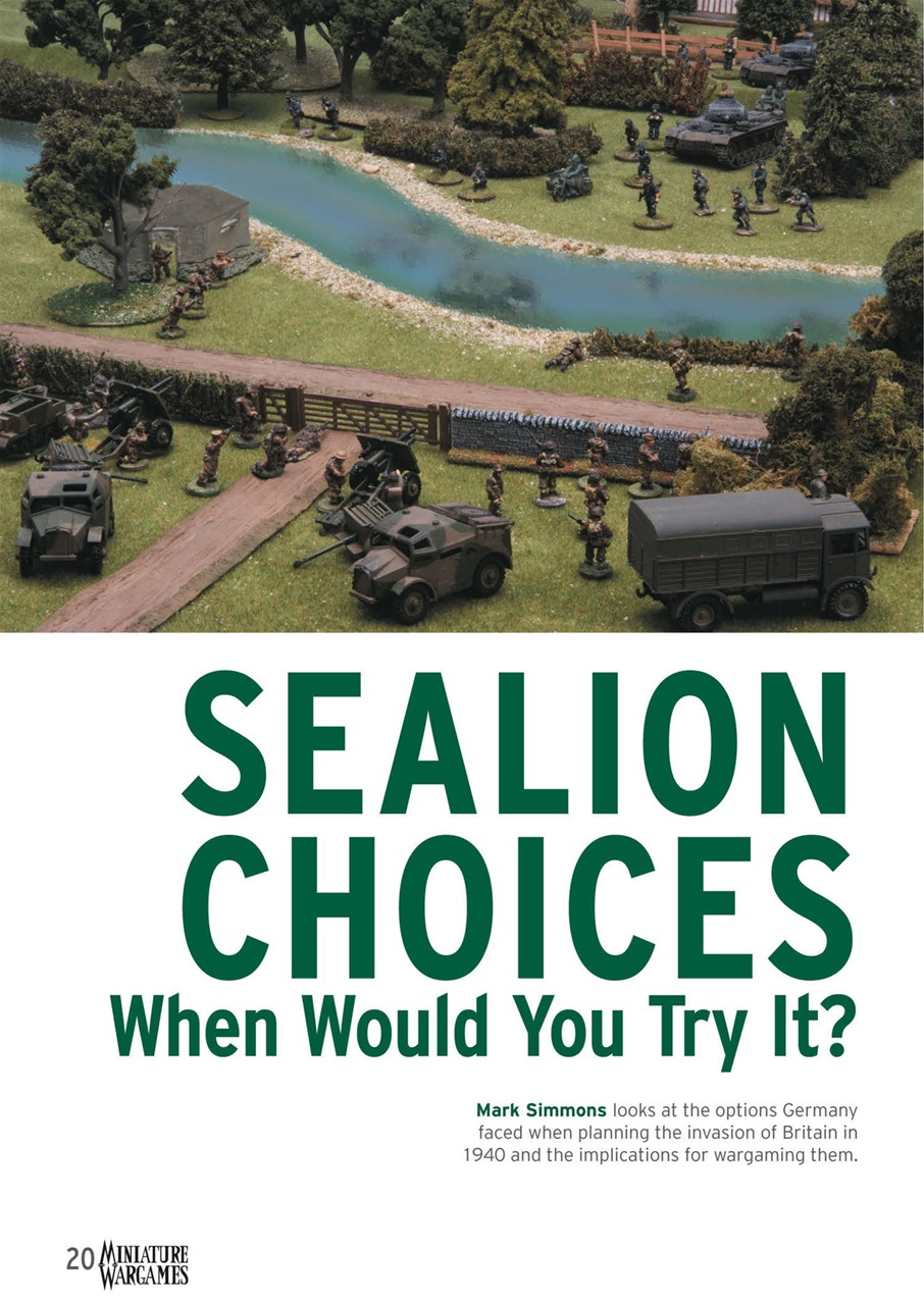 Miniature Wargames Preview Pages