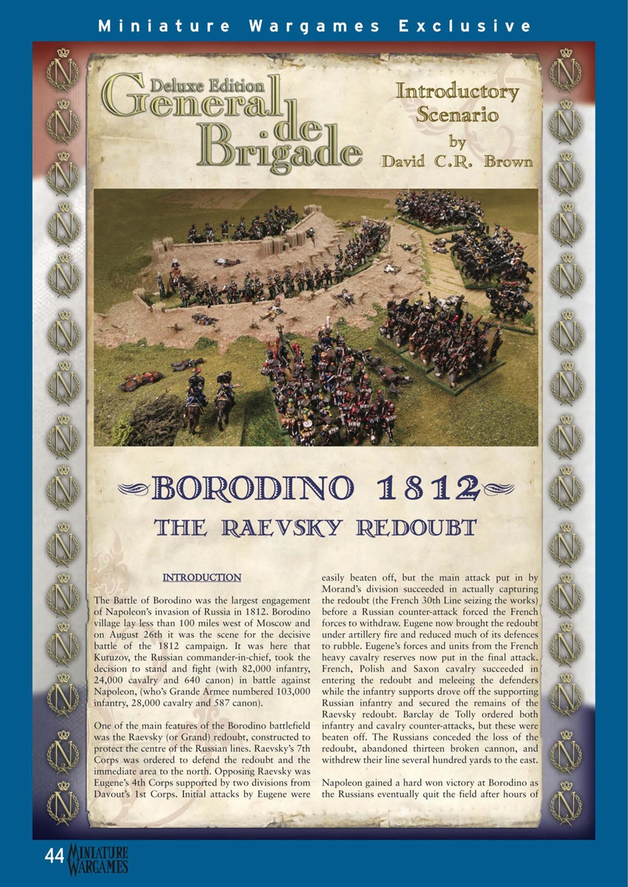 Miniature Wargames Preview Pages