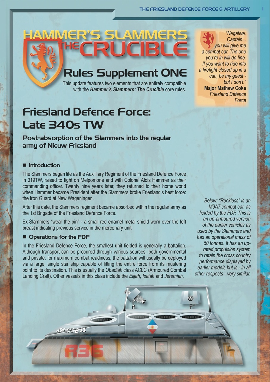 Miniature Wargames Preview Pages