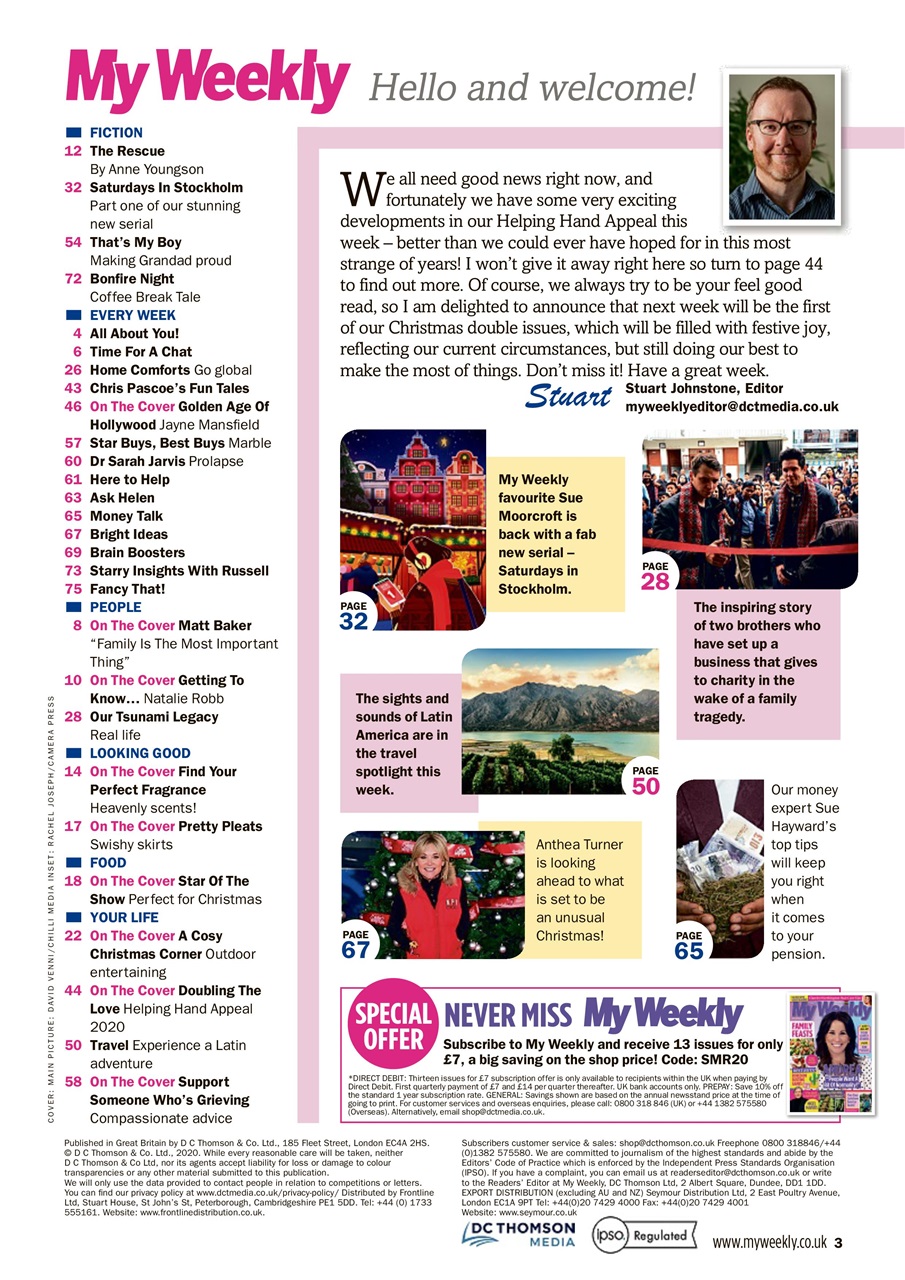 My Weekly Preview Pages