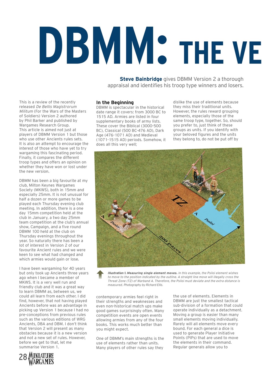 Miniature Wargames Preview Pages