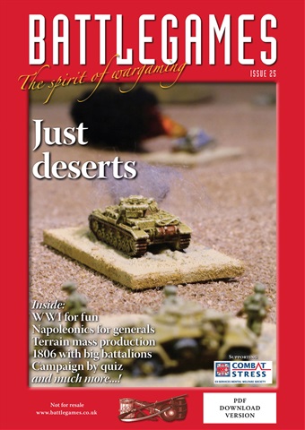 Miniature Wargames issue Battlegames Issue 25