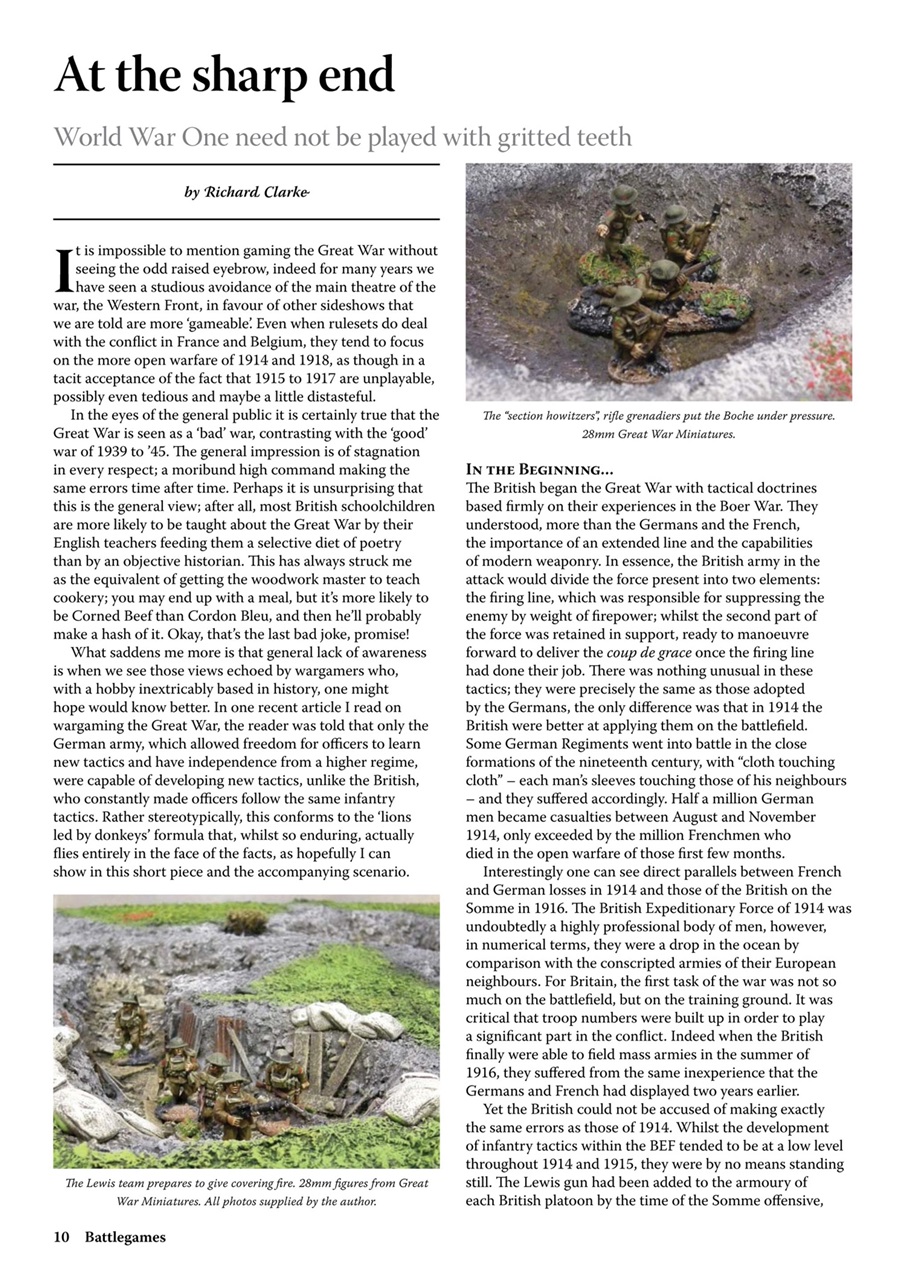 Miniature Wargames Preview Pages