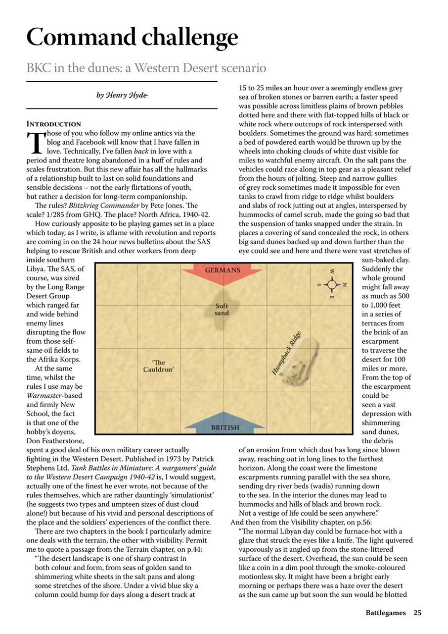 Miniature Wargames Preview Pages