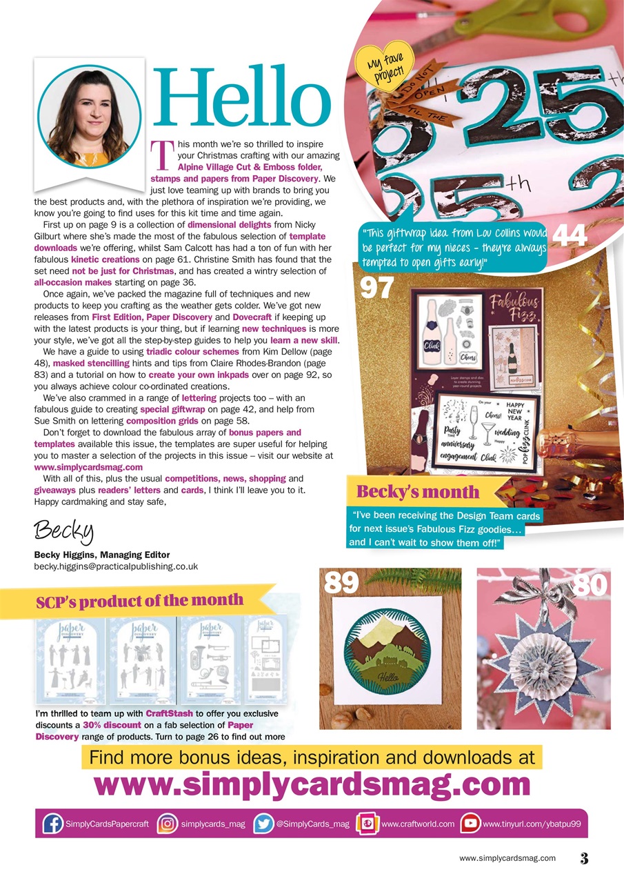 Simply Cards & Papercraft Preview Pages