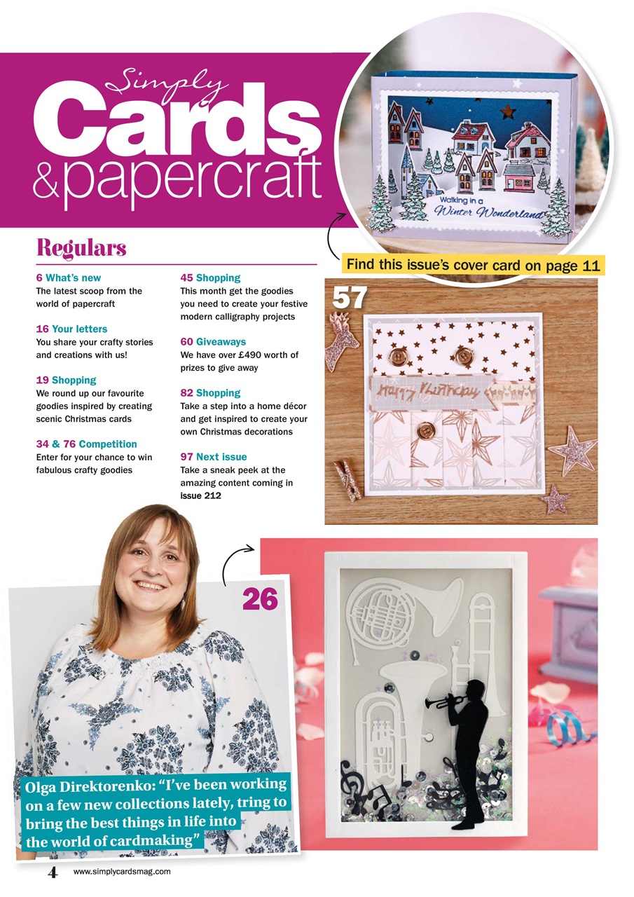 Simply Cards & Papercraft Preview Pages