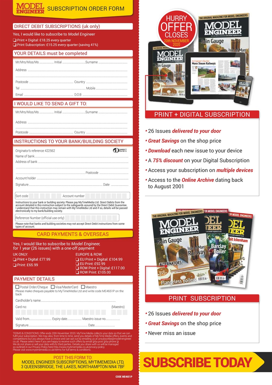 Model Engineer Preview Pages