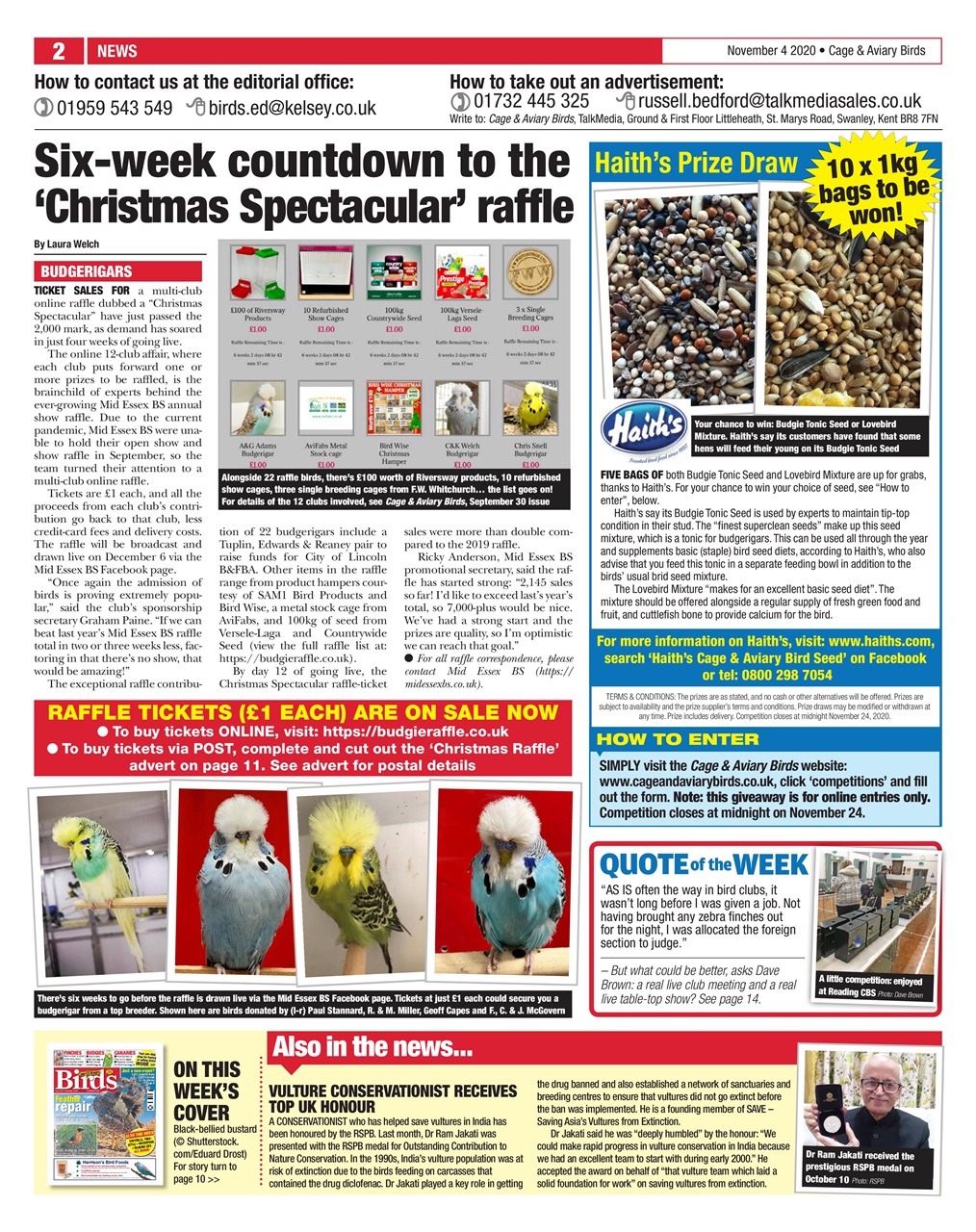 Cage & Aviary Birds Preview Pages