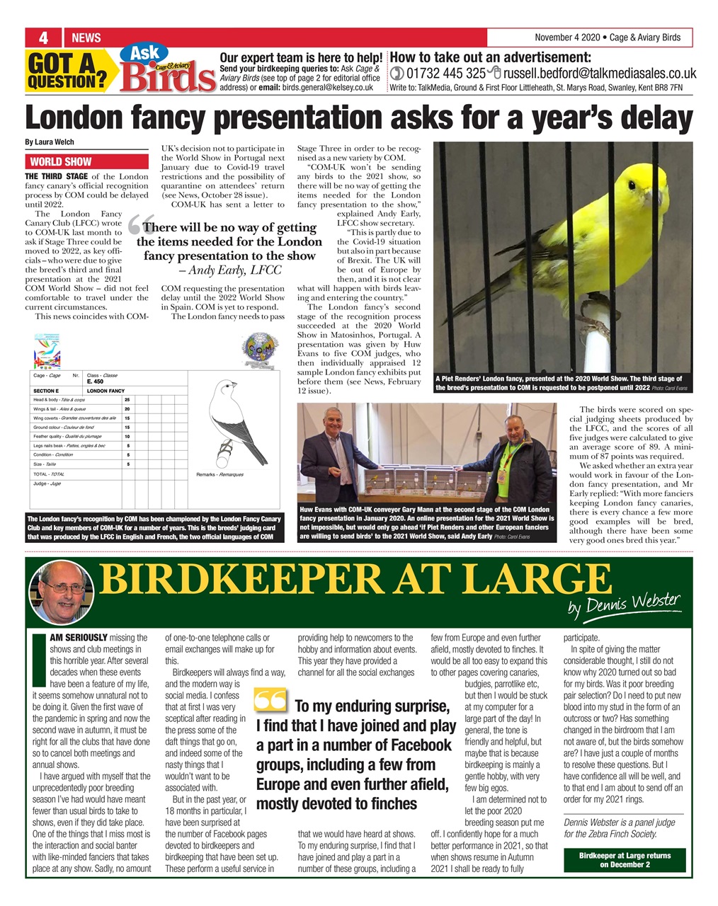 Cage & Aviary Birds Preview Pages