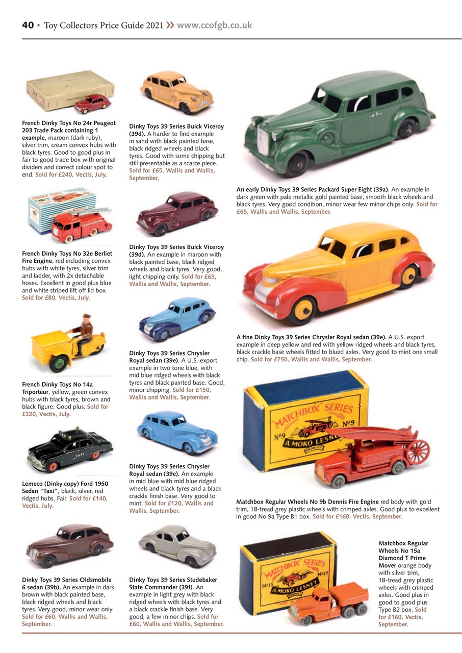 Toy Collectors Price Guide Preview Pages