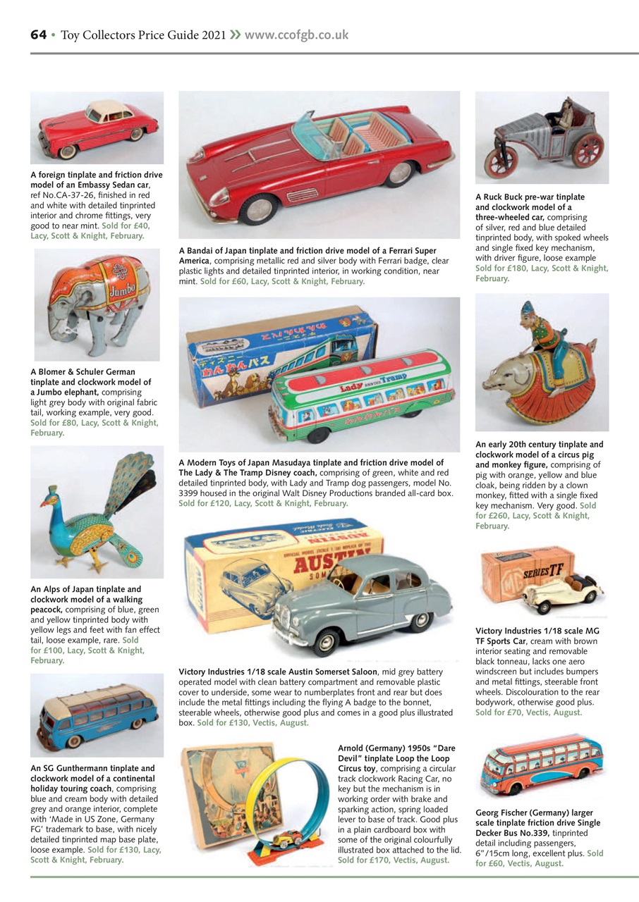 Toy Collectors Price Guide Preview Pages