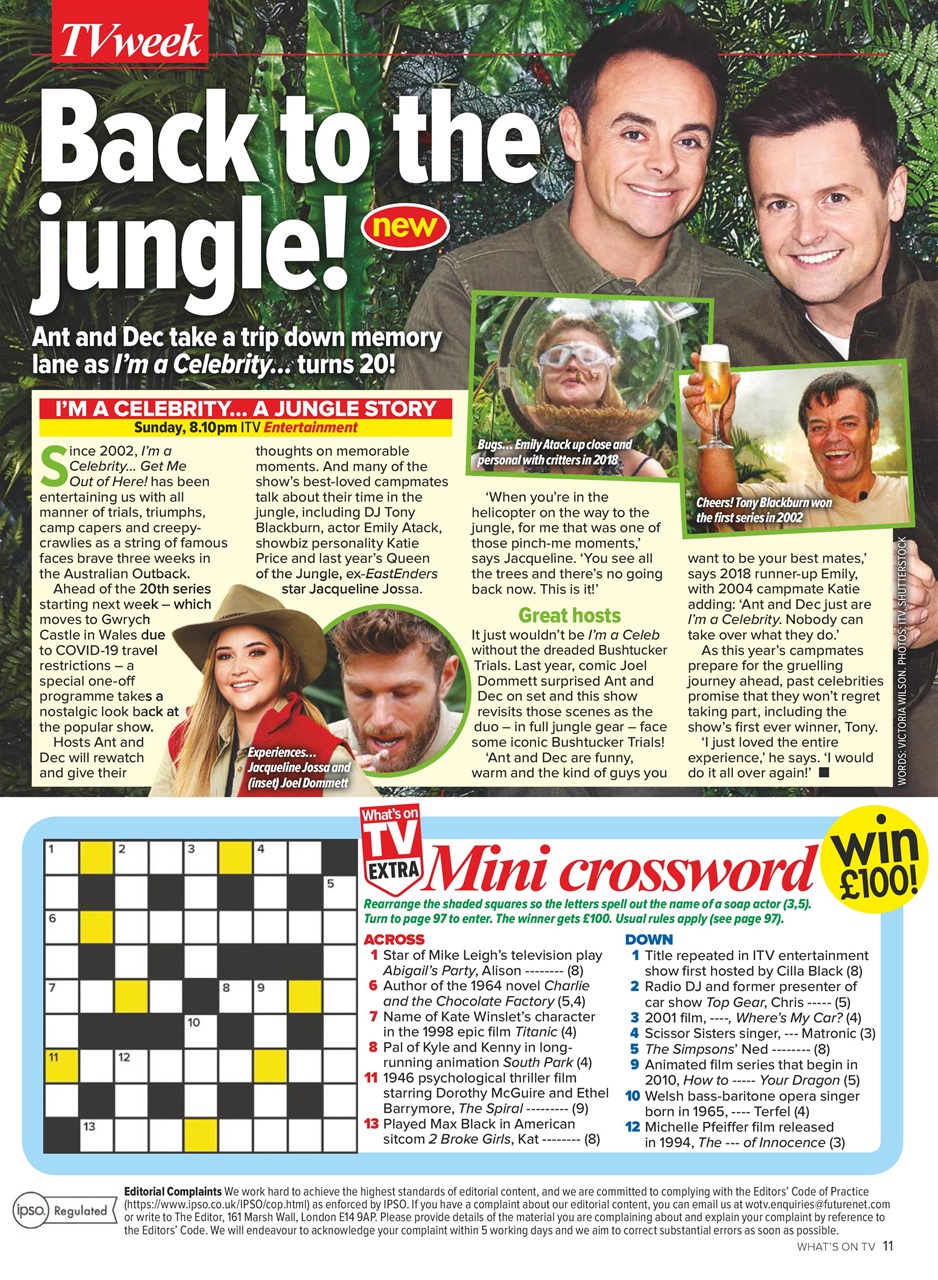 What's on TV Preview Pages