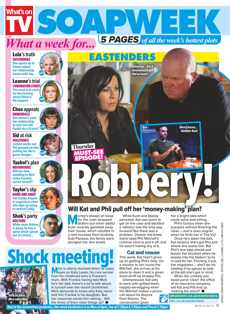 What's on TV Preview Pages