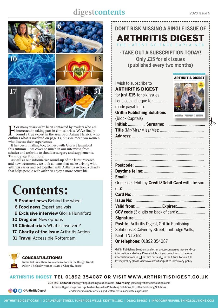 Arthritis Digest Preview Pages