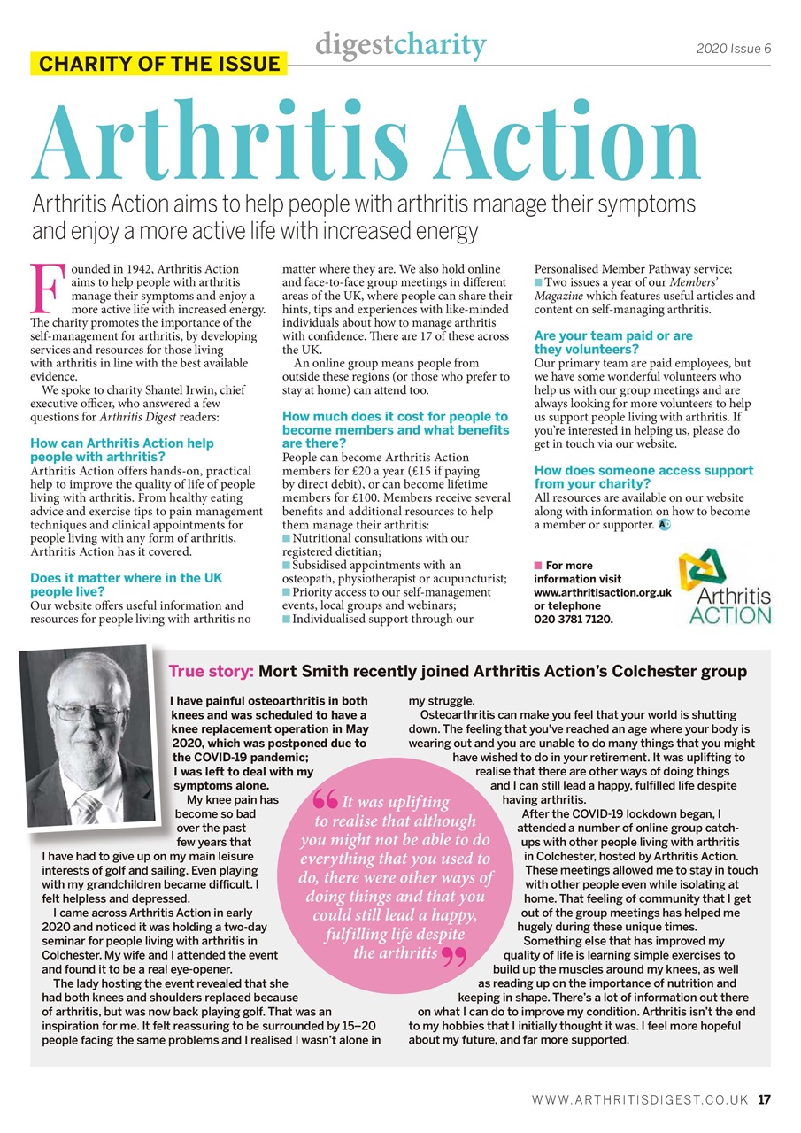 Arthritis Digest Preview Pages