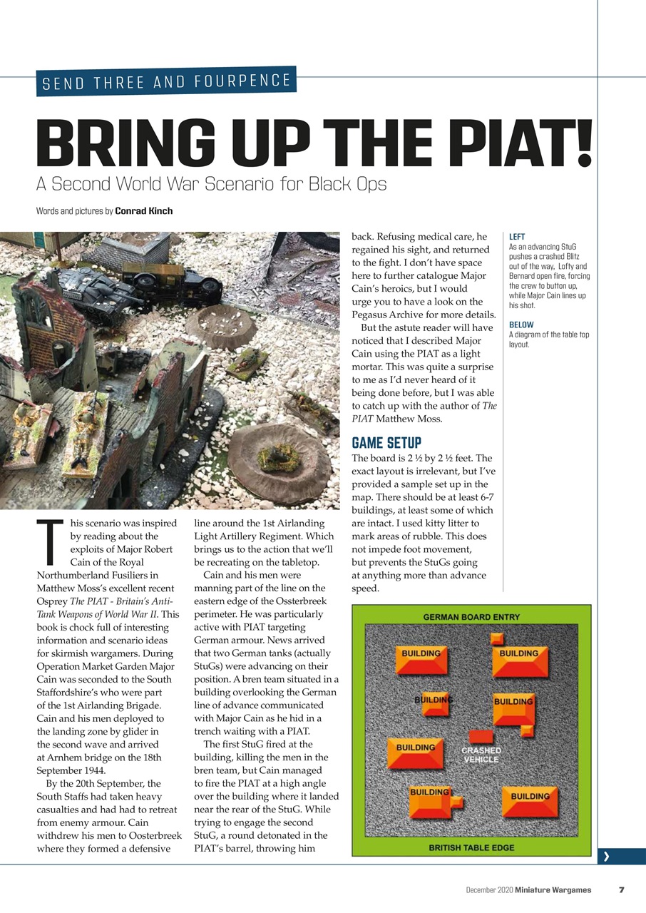Miniature Wargames Preview Pages