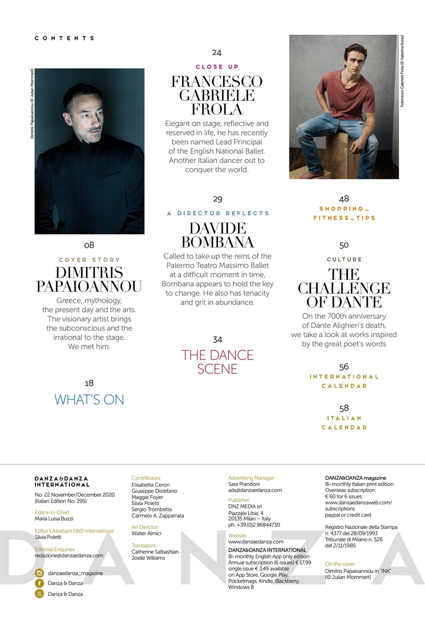 DANZA&DANZA International Preview Pages