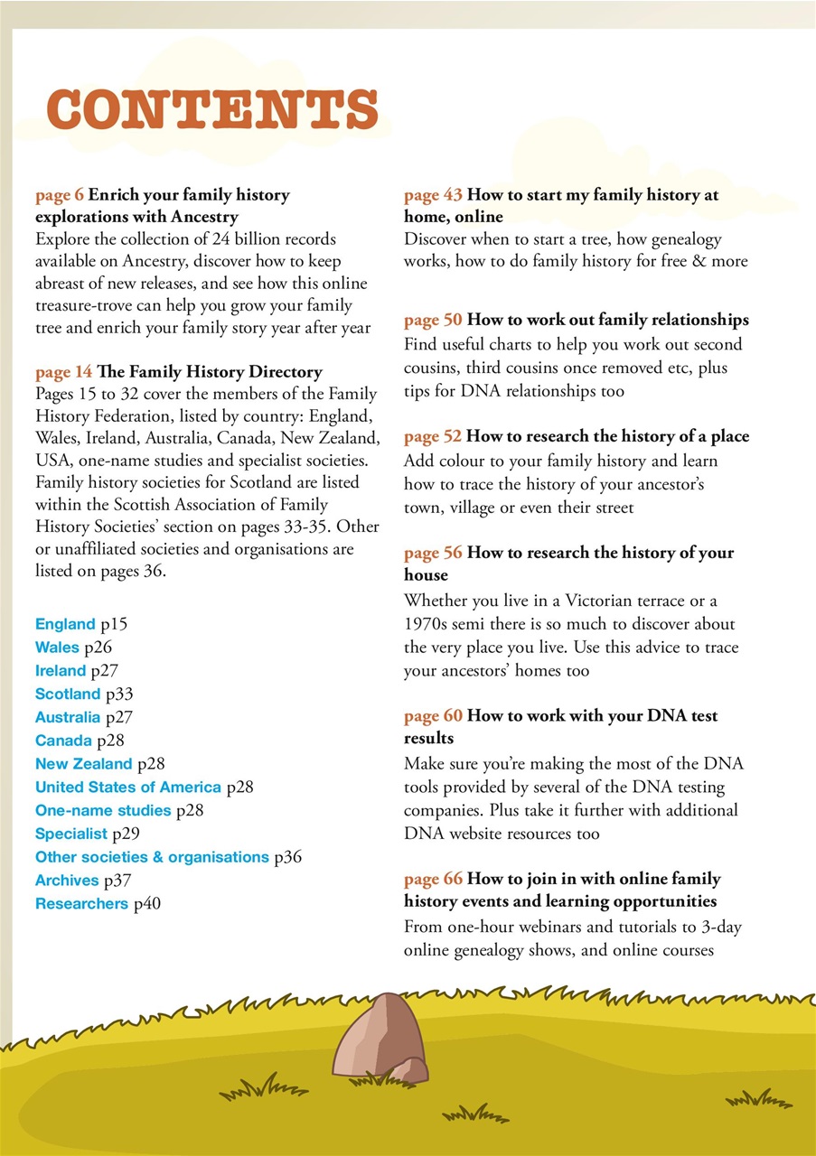 Family Tree Preview Pages