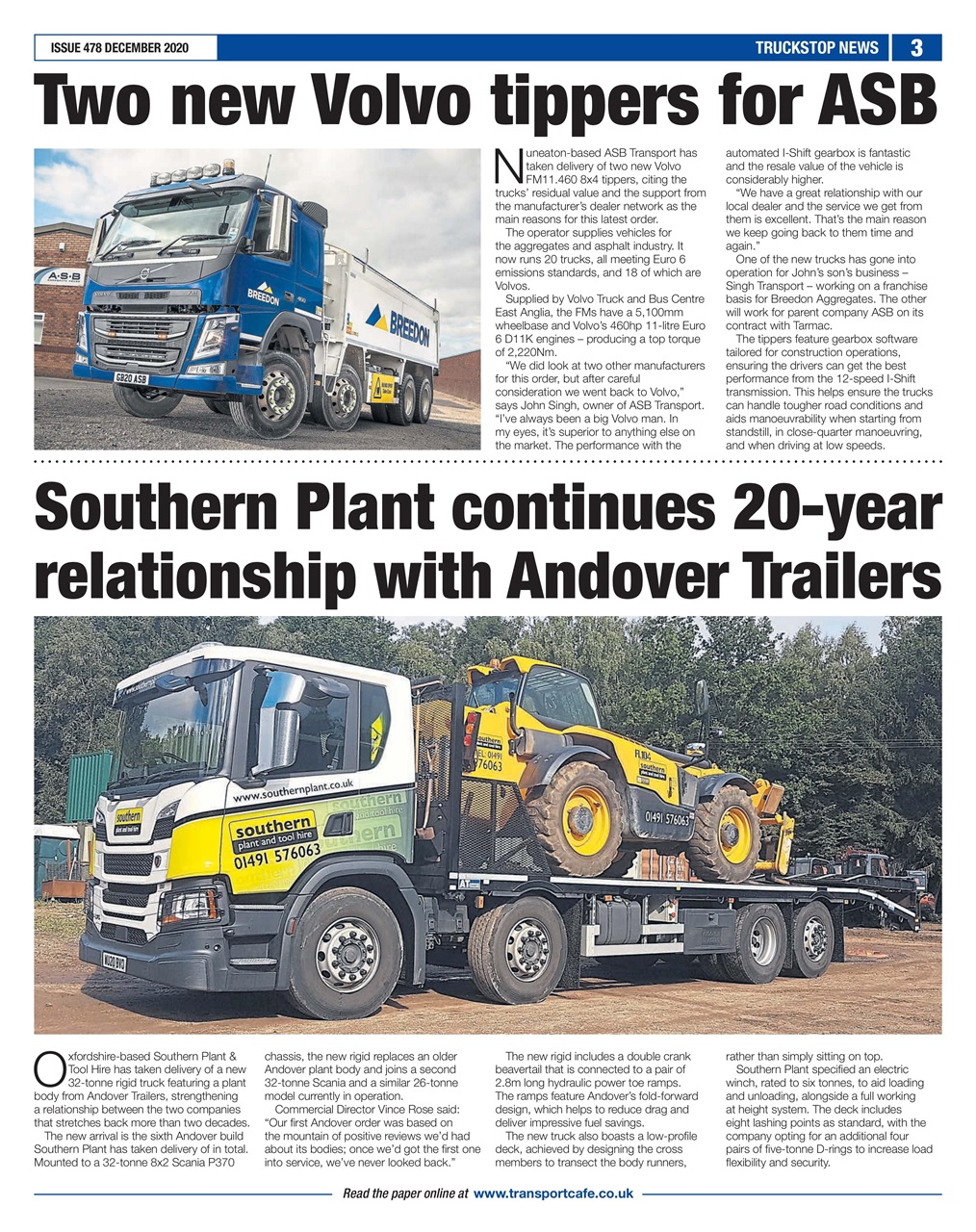 Truckstop News Preview Pages