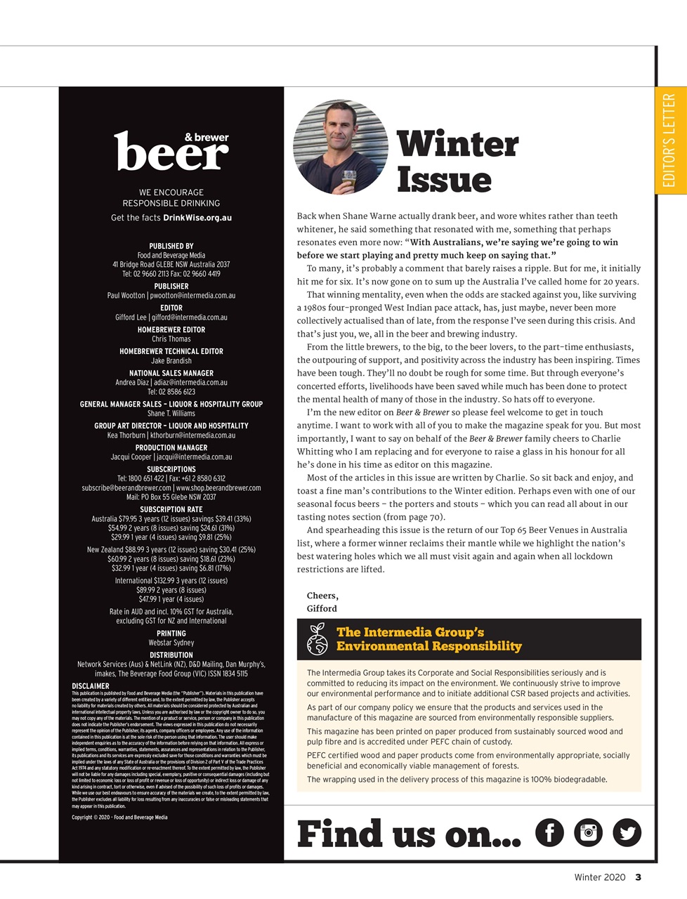 Beer and Brewer Preview Pages