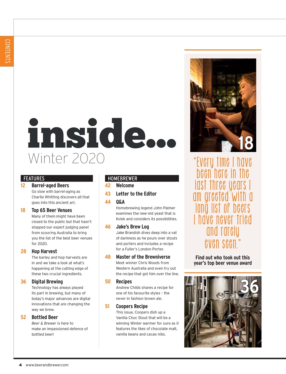 Beer and Brewer Preview Pages