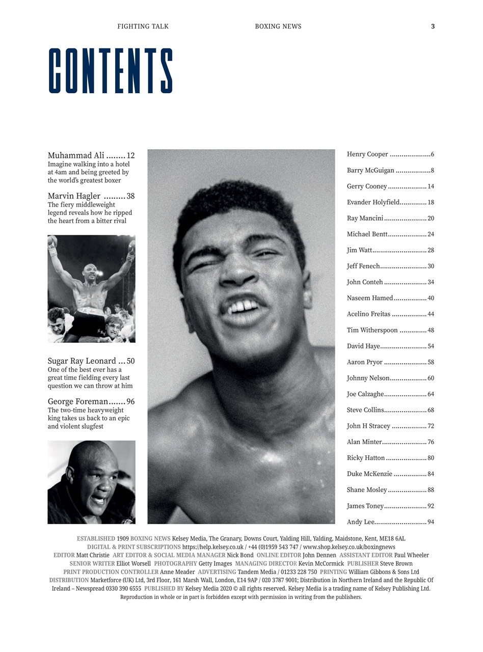 Boxing News Presents Preview Pages