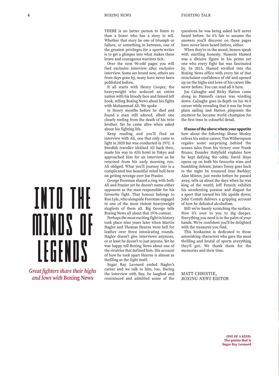 Boxing News Presents Preview Pages