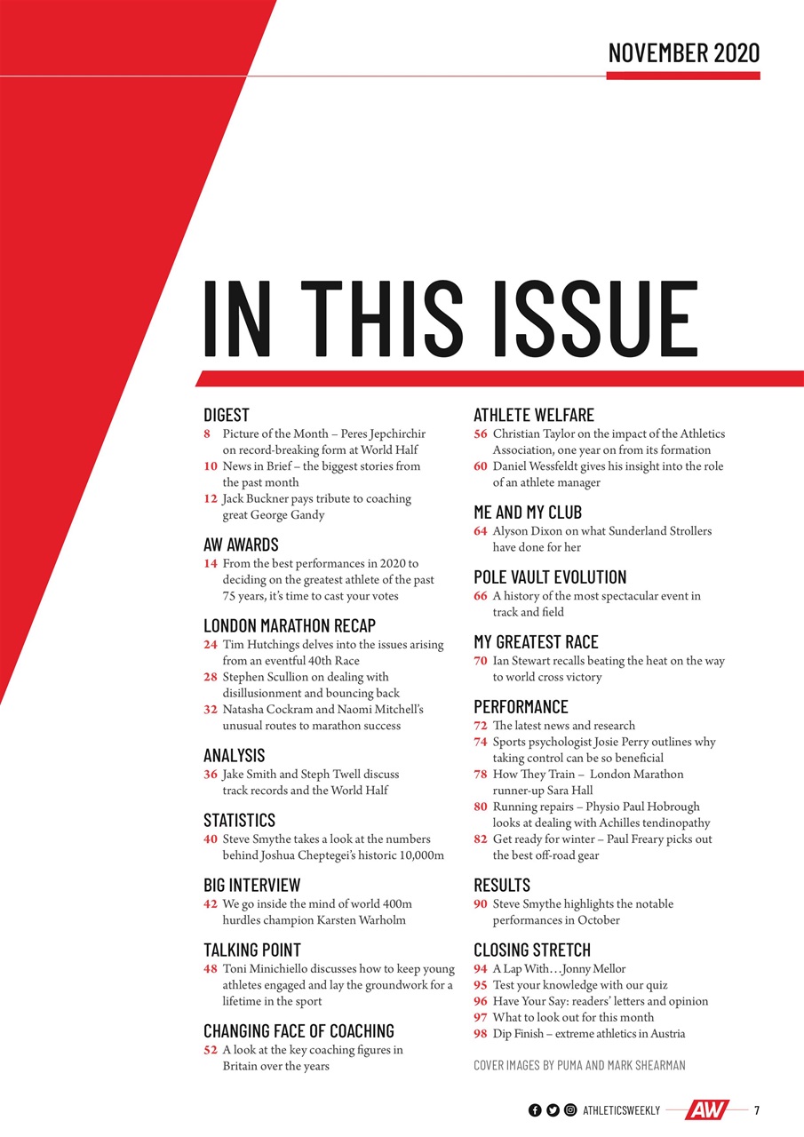 AW – Athletics Weekly Magazine Preview Pages