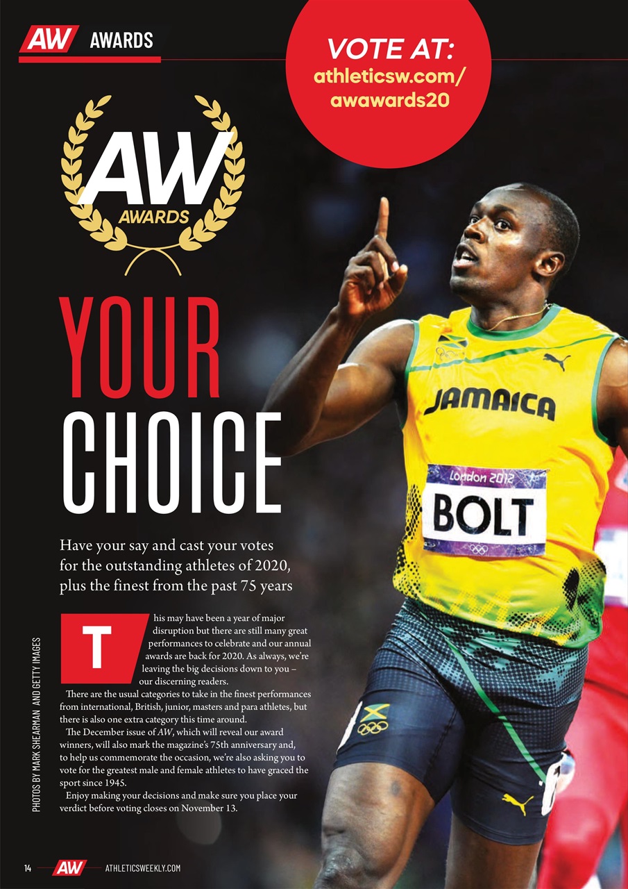 AW – Athletics Weekly Magazine Preview Pages