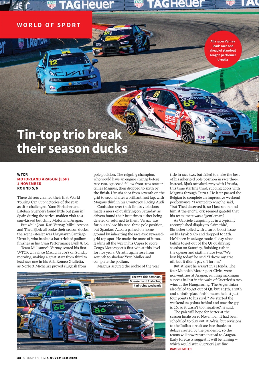 Autosport Preview Pages