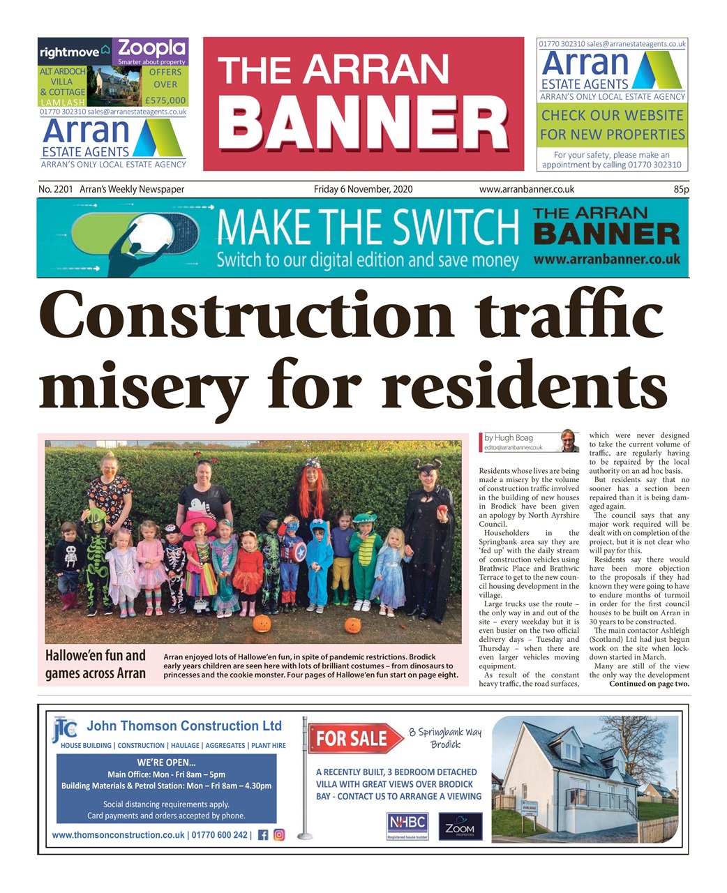 Arran Banner Preview Pages