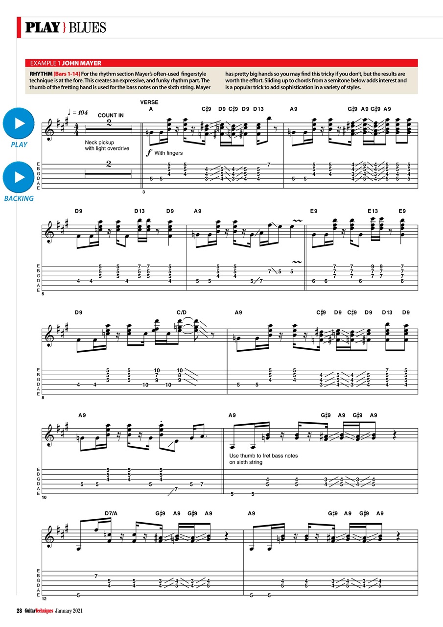 Guitar Techniques Preview Pages