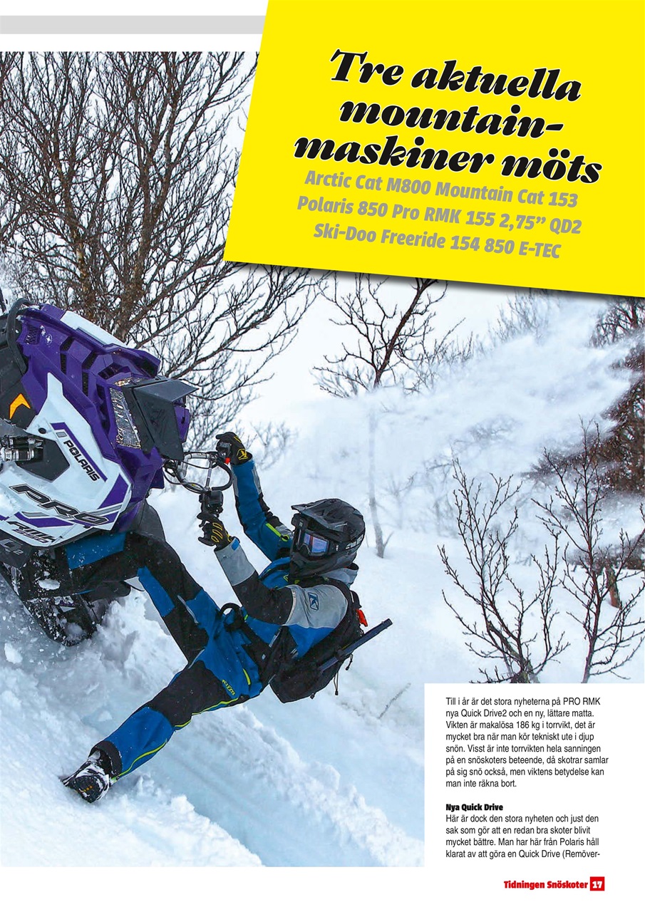 Tidningen Snöskoter Preview Pages